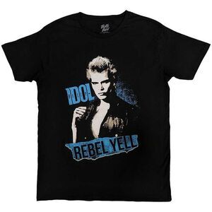 Billy Idol Unisex Adult Rebel Yell T-Shirt / Black